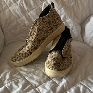 Universal Thread Leopard Print Slip-On Sneakers in Tan and Black